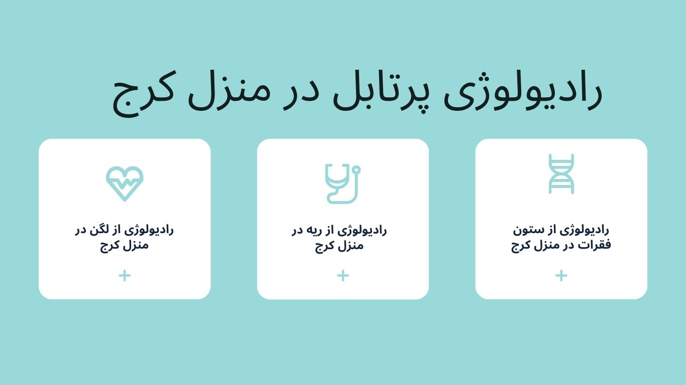 رادیولوژی در منزل کلیه مناطق کرج