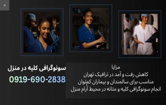  سونوگرافی در منزل کلیه و مثانه و مجاری ادراری تهران